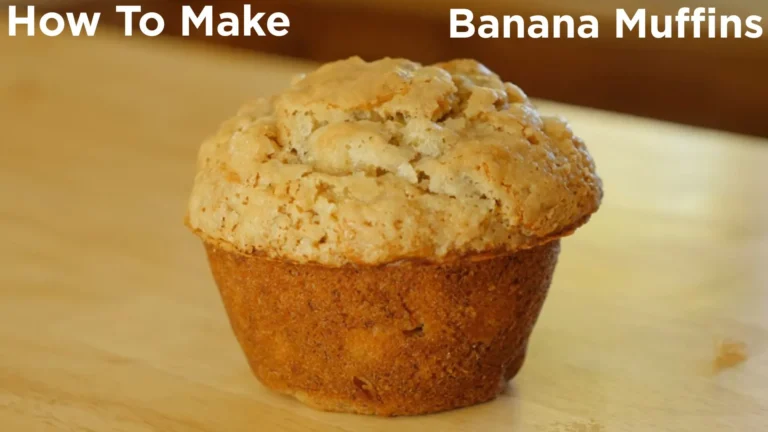 Easy Banana Muffins Recipe (Super Moist) 9 Freshly baked banana muffins in a muffin tin with golden tops
