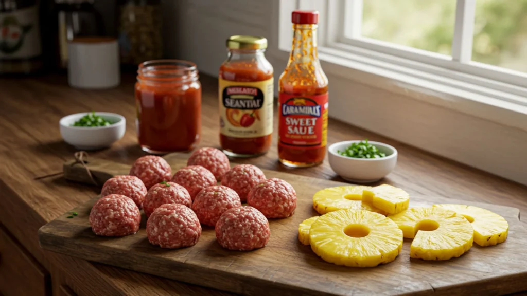 Crockpot Hawaiian Meatballs 2 Ingredients for Crockpot Hawaiian meatballs recipe