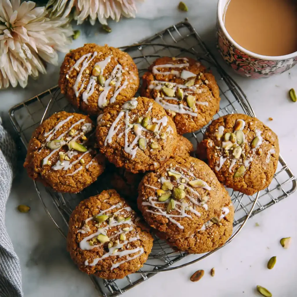 Delicious cookies with chai and pumpkin