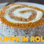 Freshly baked pumpkin rolls with glaze