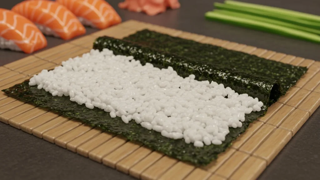 How to Make Perfect Sushi Rice at Home (EASY & QUICK) 3 Hand fanning Sushi rice in wooden bowl after mixing