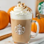 Homemade Starbucks Pumpkin Spice Latte with whipped cream