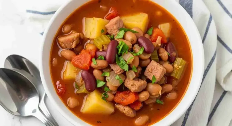 Crockpot White Bean and Ham Soup 11 Hearty soup with beans and vegetables