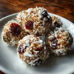 5 Ingredient Protein Energy Balls 5 finished 5 ingredient protein energy balls stacked on a plate
