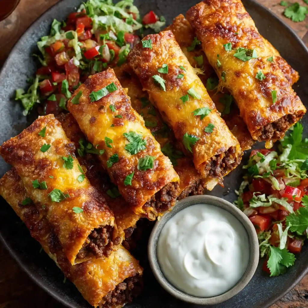 irresistibly cheesy taco sticks with dipping sauces