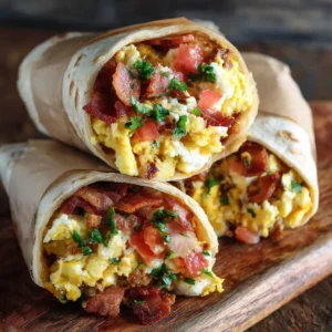 close up freezer breakfast burrito filling