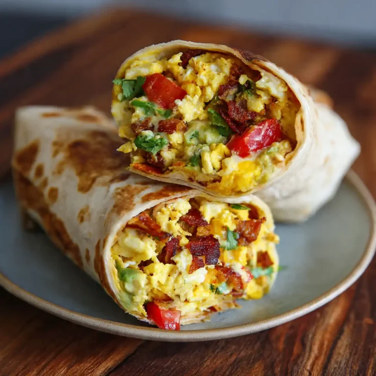 freezer breakfast burritos sliced and ready to eat