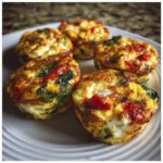 fluffy high protein egg white bites on a plate
