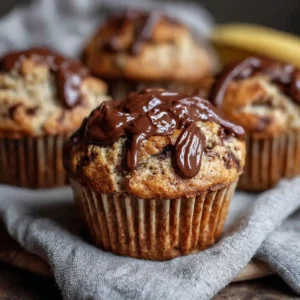 banana nutella muffins