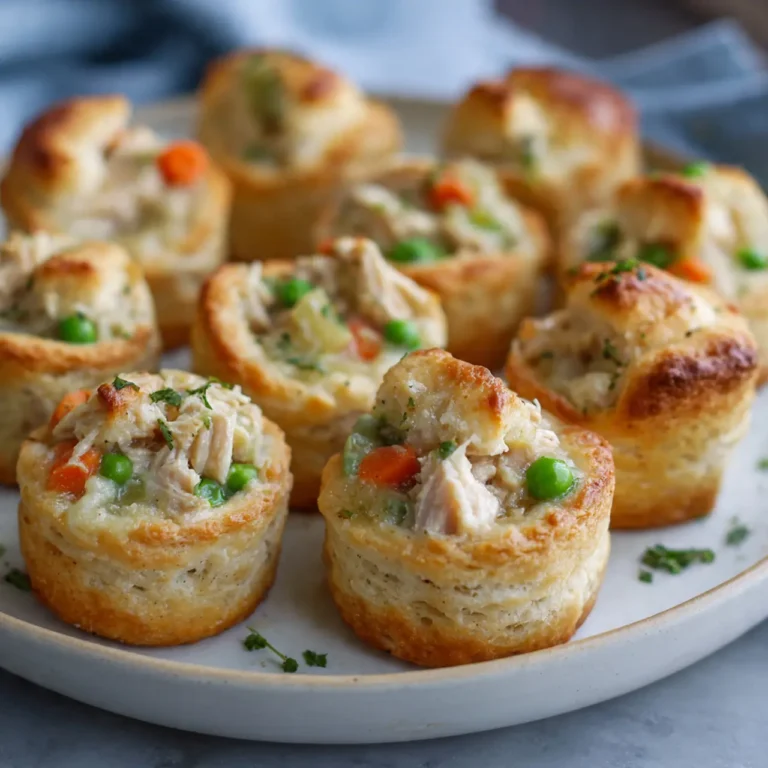 chicken pot pie bites with biscuits golden baked