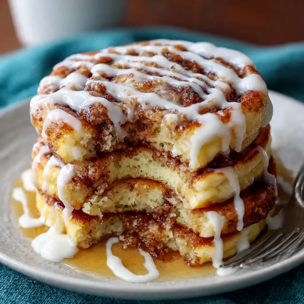ingredients for cinnamon roll pancakes