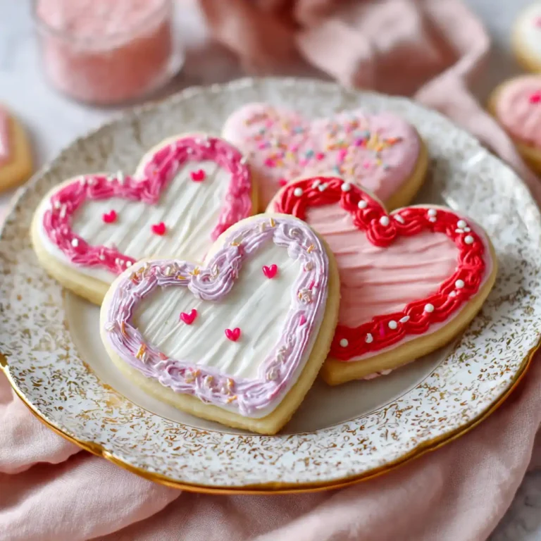 Valentine’s Day sugar cookies with royal icing