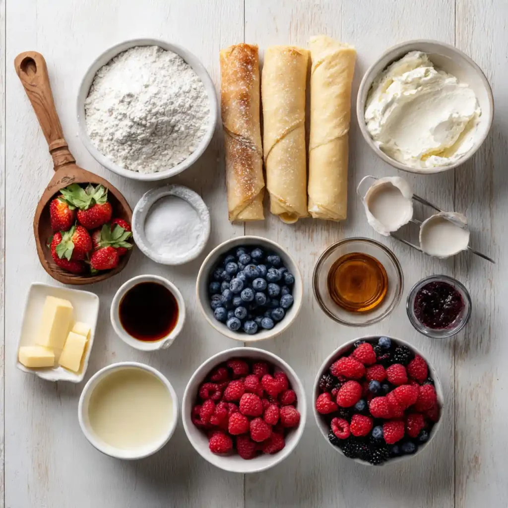 Berry Cream Cheese Stuffed Crescent Rolls 2 Ingredients for berry cream cheese stuffed crescent rolls