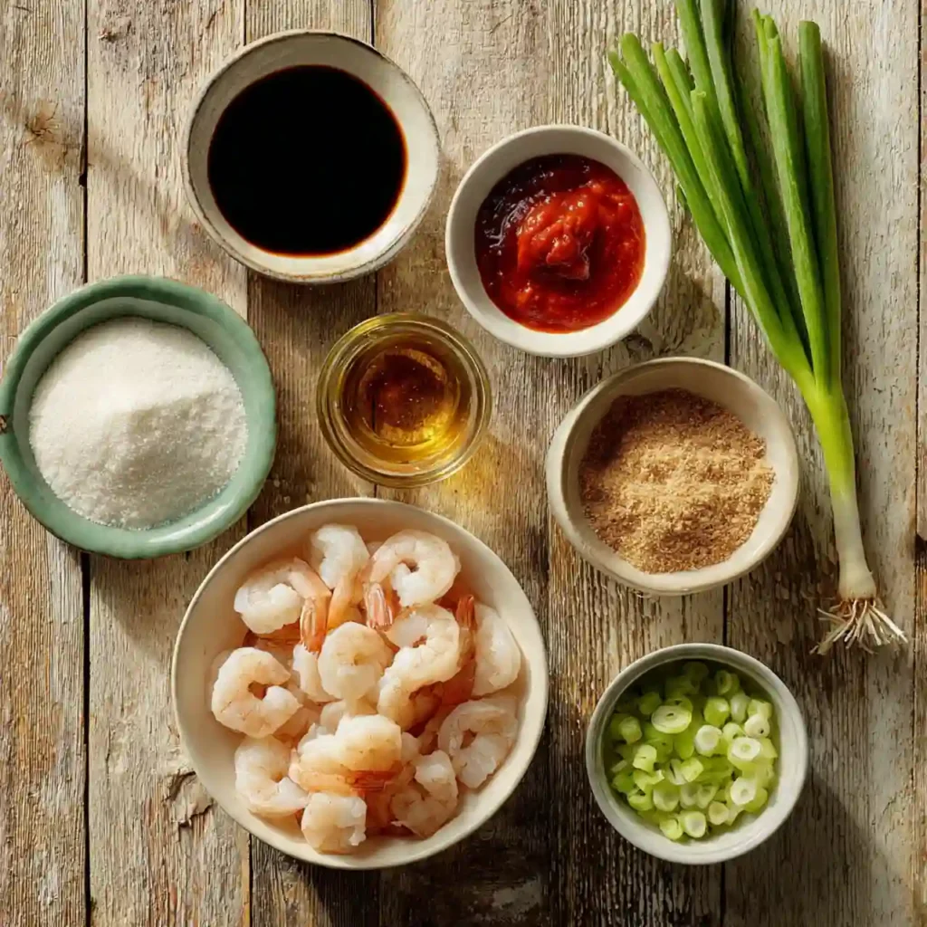 Easy Firecracker Shrimp Recipe 2 Ingredients for Easy Firecracker Shrimp Recipe including shrimp, hot sauce, and garlic