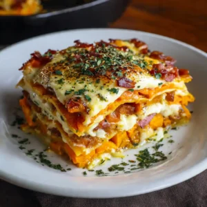 Layered Sweet Potato Butternut Squash Carrot Lasagna 5 Layered Sweet Potato Butternut Squash Carrot Lasagna served with salad