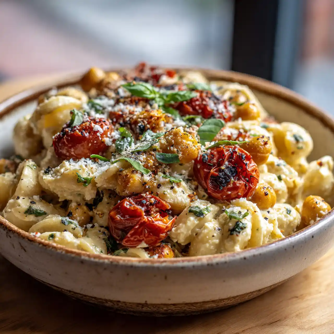 baked feta pasta with chickpeas creamy tomato feta pasta