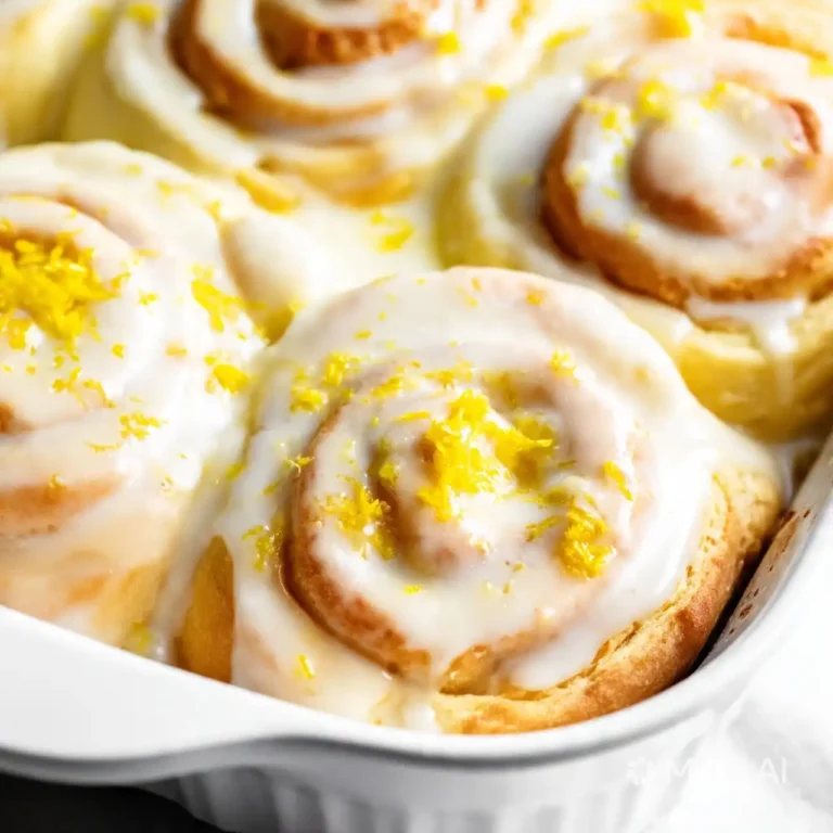 easy lemon sweet roll recipe with lemon glaze and soft fluffy rolls