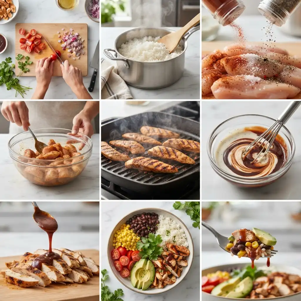 seasoning chicken for bbq ranch chicken bowl recipe